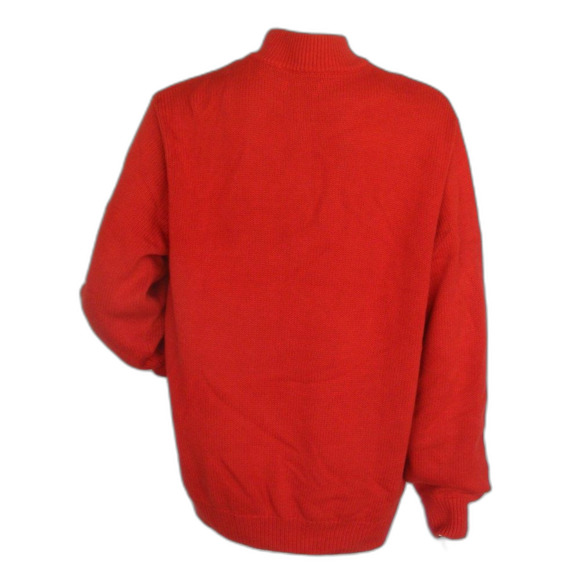 new CHAP Sweater, XL, Pullover, Red-Orange, Zip, Long sleeves, Cotton - Picture 5 of 12